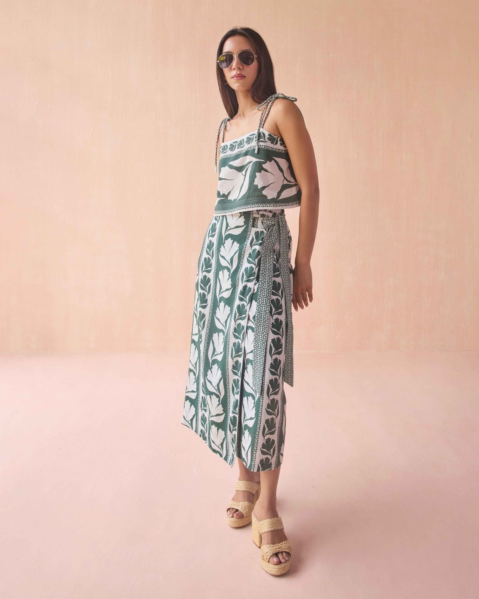 Sammi Skirt GWENN PALM - Sai Anvesh Craft