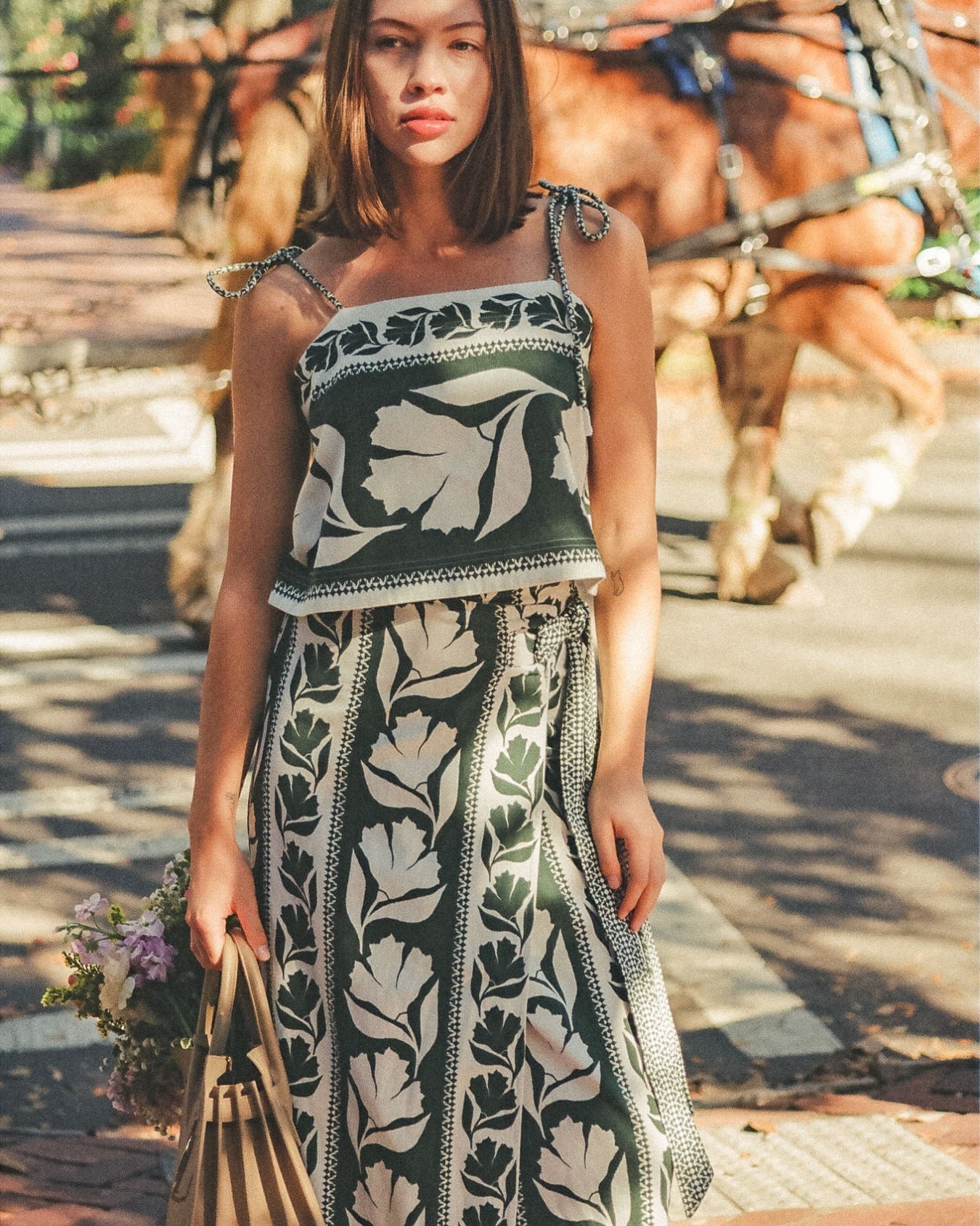 Sammi Skirt GWENN PALM - Sai Anvesh Craft