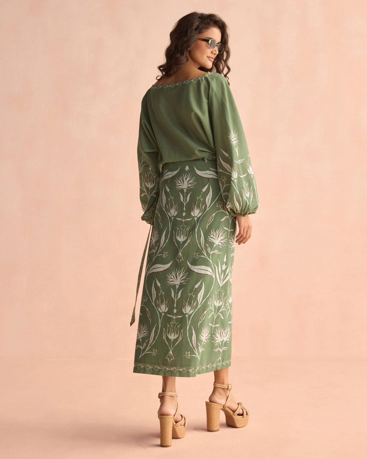 Sammi Skirt LUCIANA ARTICHOKE - Sai Anvesh Craft
