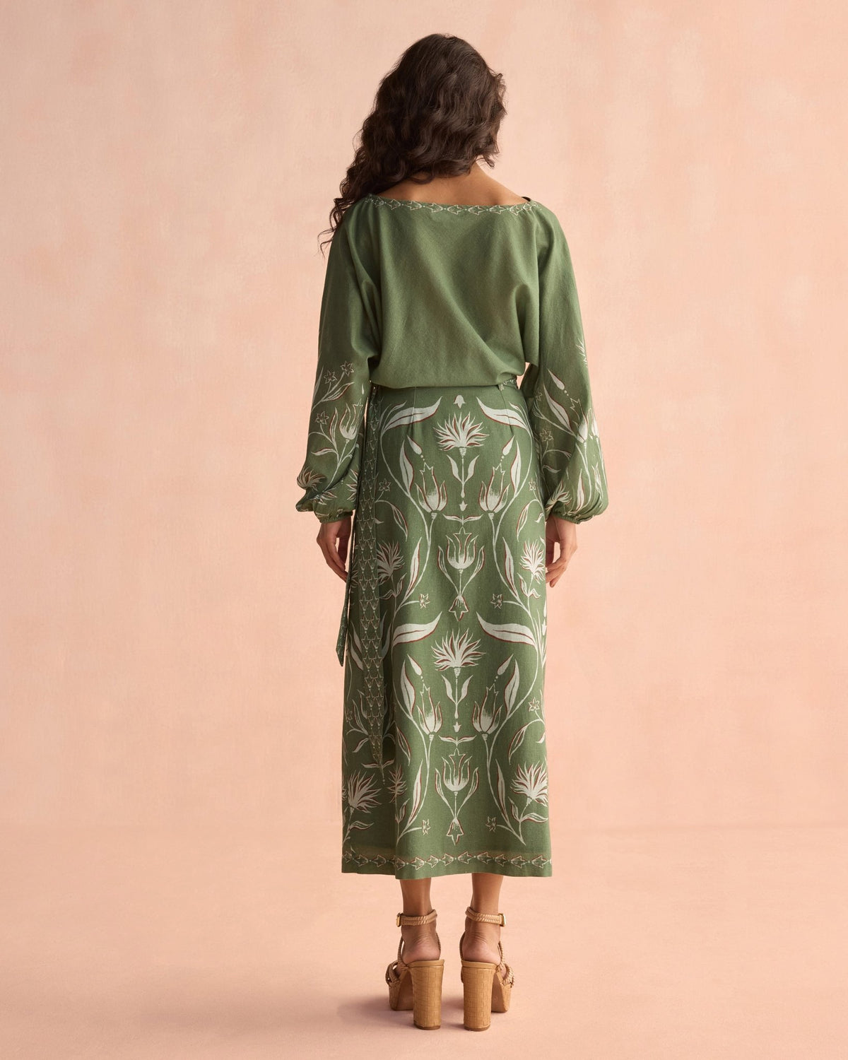 Sammi Skirt LUCIANA ARTICHOKE - Sai Anvesh Craft
