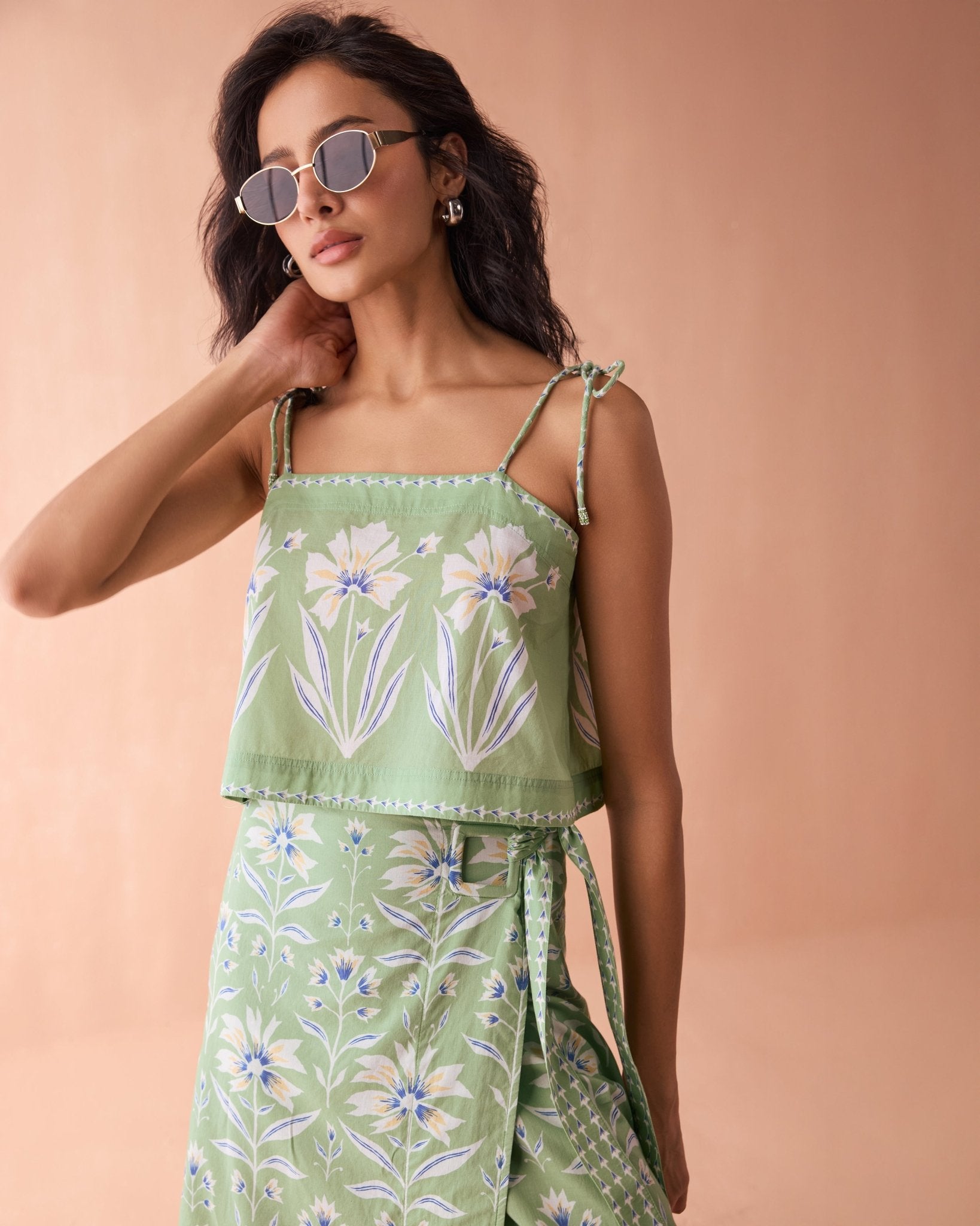 Sammi Skirt MACIE MATCHA - Sai Anvesh Craft