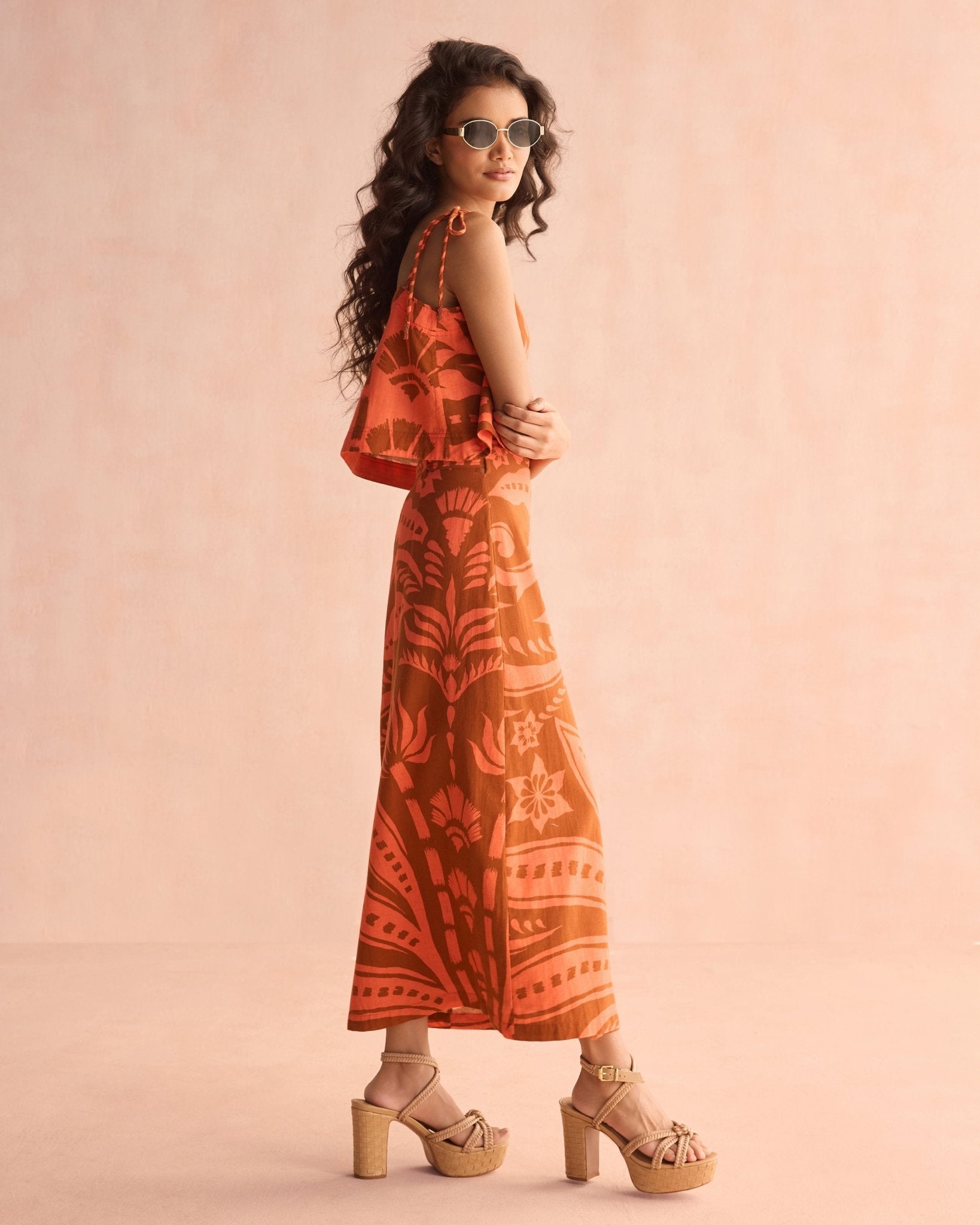 Sammi Skirt NAIA TERRACOTTA - Sai Anvesh Craft