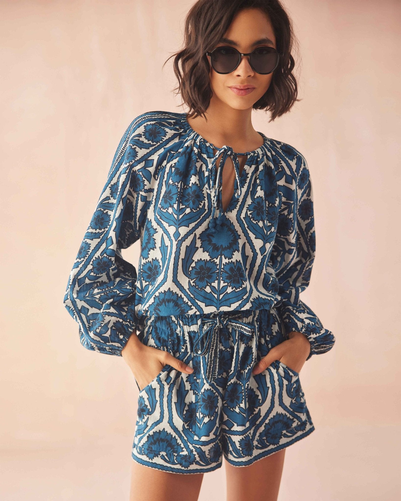 Tiya Blouse TESSA SANTORINI - Omika